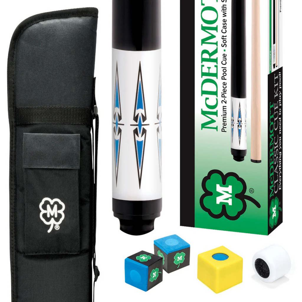 Taco McDermott Classic Cue Kit (Blanco)