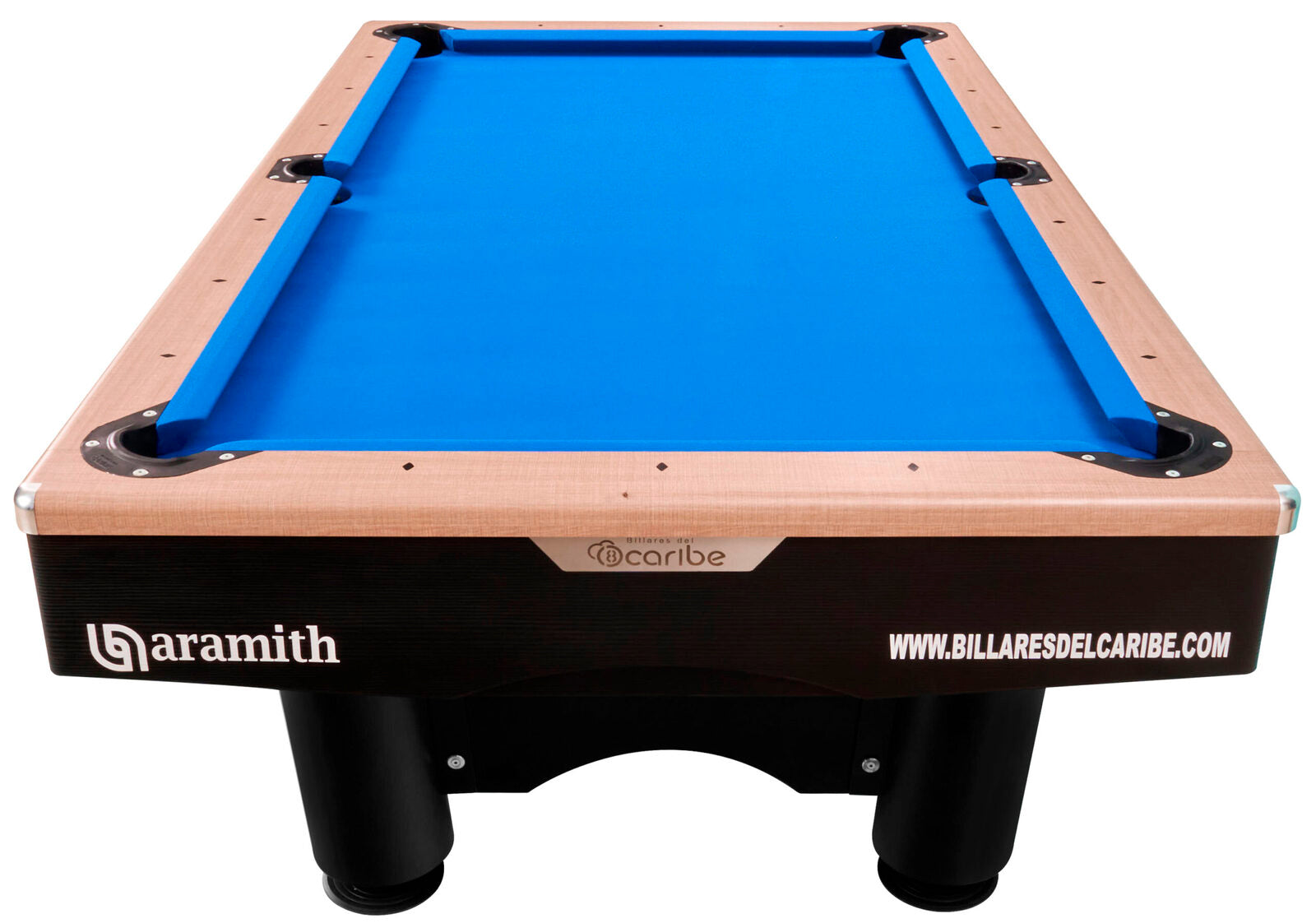 Mesa de billar EuroCaribe Premium Azul de lado 3