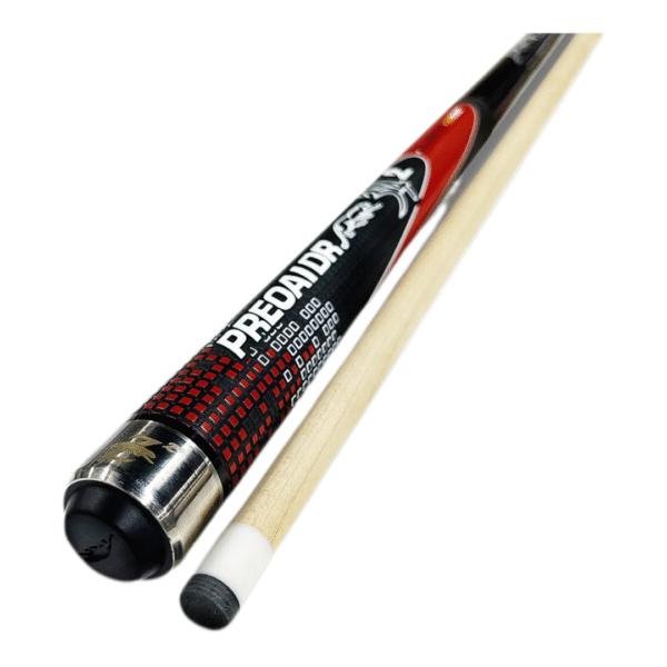Taco de Billar Preoaidr Grip Texturizado - Negro con Cuadros Rojos Q5 - Image 2