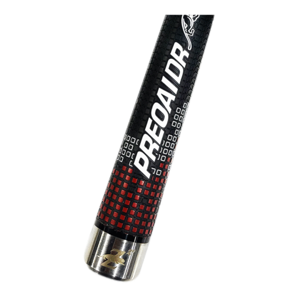 Taco de Billar Preoaidr Grip Texturizado - Negro con Cuadros Rojos Q5 - Image 4